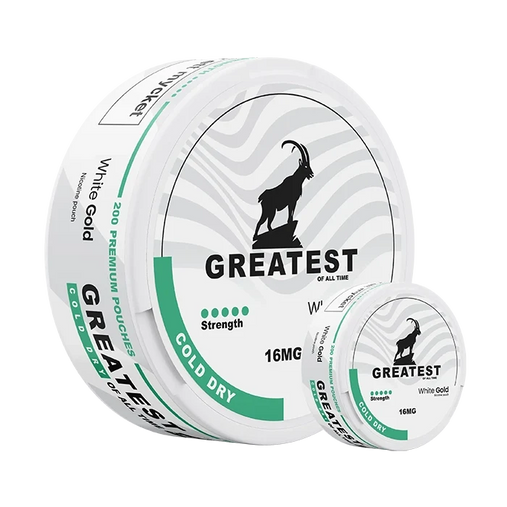 Greatest Cold Dry 12mg Mega Can – Strong Mint Nicotine Pouches, 200 Slim Portions