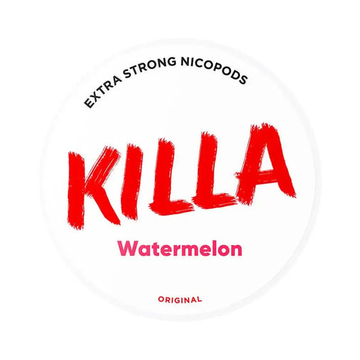 KILLA Watermelon – Slim All White Nicotine Pouches Snusi.net