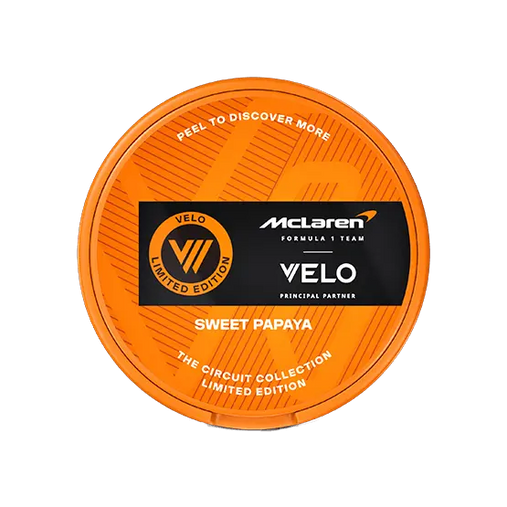 Velo Mclaren Sweet Papaya snuslink.com