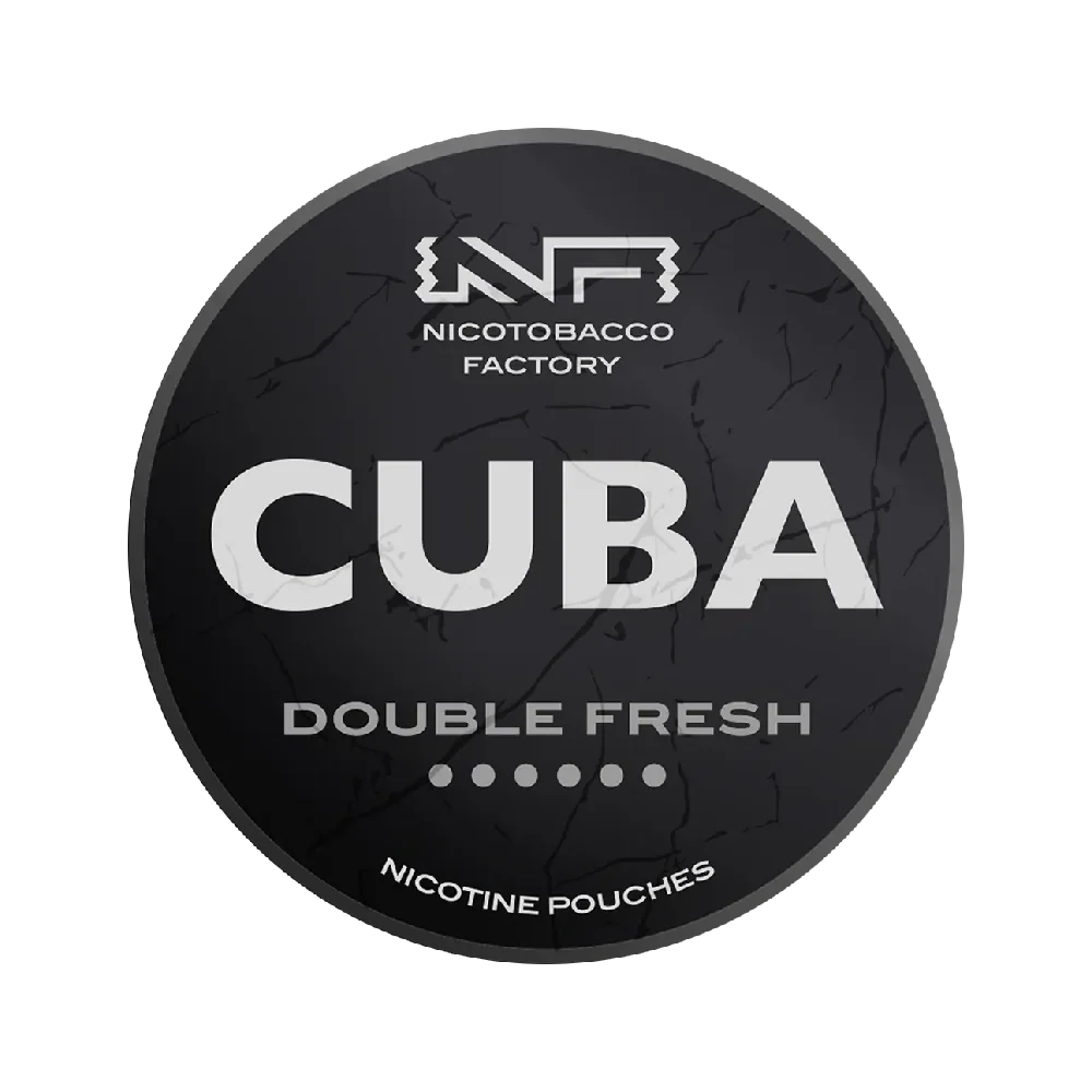 CUBA Black Double Fresh Nicotine Pouches | 43 mg Mint