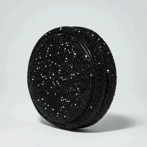 Kelly White Black Glitter Storage Can Snusi.net