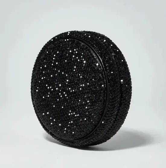 Kelly White Black Glitter Storage Can Snusi.net